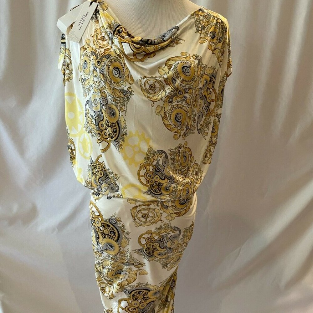 Versace Collection Womens Abito Donna Jersey Dress Size 46 US 10 NWT Vintage - Picture 1 of 11